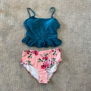 2 piece Beachsissi swimsuit with cups, size L